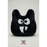 Kidhug Akışlı Göz Detaylı Peluş Bel Yastığı – Sandalye, Oto ve Ofis Kullanımına Uygun Ergonomik Destek - 35 x 25 cm