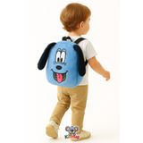 KidHug Çocuk Sırt Çantası Anaokulu Kreş İçin Mavi Köpek Nakışlı Premium Kumaş Tasarım - 1-8 Yaş Yumuşak Hafif Kız Erkek Çocuk Günlük Kullanım İçin İdeal Okul Öncesi Şirin Sevimli Doğum Günü Hediyesi Seçimi