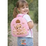 KidHug [İSİM YAZDIR] İsimli Baskılı Pembe Kız Çocuk Çanta Çocuk Sırt Çantası 0+ Yaş