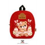 KidHug İsme Özel İsim Nakışlı Ayıcık Figürlü Peluş Çocuk Sırt Çantası Kız Erkek 0-8 Yaş - Anaokulu Kreş Okul Öncesi Çantası - Ayıcıklı Yumuşak Dokulu Ayarlanabilir Askılı - Kişiye Özel Doğum Günü Hediyesi