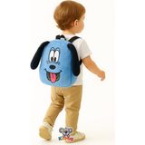 Kidhug Köpekli Çocuk Sırt Çantası Kreş / Anaokul / Okul Öncesi Premium Nakışlı Premium Kumaş Çocuk Çantası | 1-8 Yaş | - Mavi