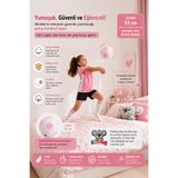 KidHug Peluş Futbol Topu Çocuk Oyuncak Top - Sessiz Yumuşak Silikon Dolgulu Hafif Ev İçi Oyun İçin Güvenli Tasarım, Çevresi 55 cm Kırılma ve Ses Yapmadan Rahat Kullanım Salon Oda İçin İdeal Hediyelik Seçim