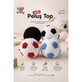Kidhug Peluş Futbol Topu – Yumuşak Silikon Dolgulu Bebek - Yetişkin - Çocuk Oyuncak Topu | Sessiz, Hafif | 53 cm Çevre