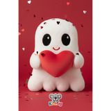 KidHug Sevgiliye Hediye Snoozy Hayalet Yastık Sevgililer Günü Hediyesi Yumulacık Kalpli Hayalet 40 CM