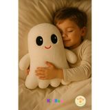 KidHug Snooly & Snoozy Premium Sevimli Hayalet Çocuk Yastık Uyku Arkadaşı 38 CM
