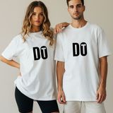 Kidilia Do It Görselli Unisex Bisiklet Yaka Tasarım Tshirt - Beden: Xxlrenk: Beyaz - 2XL