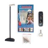 Kidmix Çelik Halatlı Pvc-Pencere Çocuk Emniyet Kilidi 100 Adet. - Gri