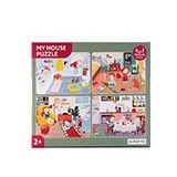 Kidmosfer My House Evin Bölümleri 4'ü 1 Arada Puzzle