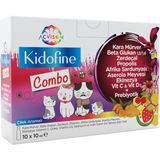 Kidofine Kombo-Kara Mürver,beta Glukan,zerdeçal,propolis,afrika Sardunyası,acerola Meyvesi,ekinezya,vitamin C,çinko,vitamin D3,selenyum ve Inulin Içeren Takviye Edici Gıda - Çilek