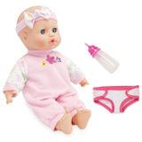 Kidoozie Tatlı Bebek, Bebek Bezi, Pijama Saç Bandı ve Şişe İçerir, Yumuşak Gövdeli, Açık ve Kapalı Gözlü 30,48 cm Bebek, 12 Ay ve Üzeri Yaş (G02565)