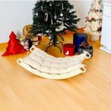 Kidoppo Balance Board Ve Yastık | Ahşap Montessori Denge Tahtası | Çocuklar İçin Wobble Board Ve Yastık