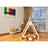 KIDOPPO Büyük Boy Tırmanma Üçgeni | Montessori Tırmanma Merdiveni | Büyük Boy Tırmanma ve Denge Oyuncağı | Okul Öncesi Gelişim için Montessori Büyük Boy Tırmanma Üçgeni - Çok Renkli