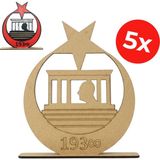 Kidose Ahşap Anıtkabir Maket Kiti – Atatürk ve Türk Bayrağı Aktivite Seti - Çok Renkli