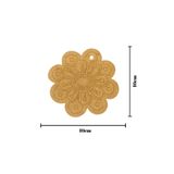 KİDOSE Ahşap Çiçek Mandala Boyama - Mandala Tasarım Kit - Etkinlik Seti