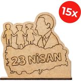 Kidose Çocuklar Için Atatürk’lü 23 Nisan Boyama Seti - Çok Renkli