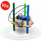 Kidose Çocuklar Için Basit Elektronik Ressam Robot Kiti | Stem-Maker Etkinliği - Çok Renkli