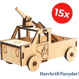 Kidose Kendin Yap Itfaiye Aracı | El Becerisi Geliştiren Set - Çok Renkli