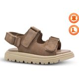 Kids A More Archie Çift Cırtlı Hakiki Deri Unisex Çocuk Sandalet Kum Rengi