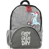 Kids A More BYC Dino Gri Deri Detaylı Erkek Çocuk Okul Çantası