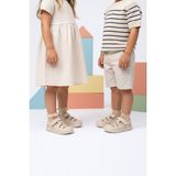 Kids A More Zepa Unisex Kız ve Erkek Çocuk Çocuk Hakiki Deri Barefoot Özellikli Bej Rengi Günlük Ayakkabı
