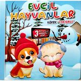 Kids Babies 3 Boyutlu Hareketli Kitap , Evcil Hayvanlar Köpek Yakışıklı Hareketli Pop-Up Kitap