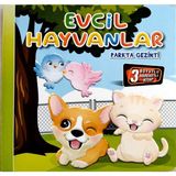 Kids Babies 3 Boyutlu Hareketli Kitap ,evcil Hayvanlar Parkta Gezinti Pop-Up Kitap
