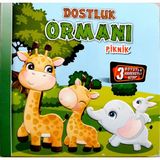 Kids Babies 3 Boyutlu Hareketli Kitap,dostluk Ormanı Piknik Hareketli Pop-Up Kitap