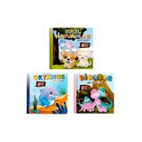 Kids Babies 3 Boyutlu Hareketli Kitaplar 3'lü Set