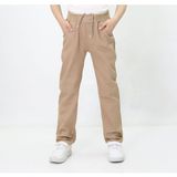 Kids Beli Lastikli Bağcıklı Okul Pantolonu - Kahverengi - 6 Yaş