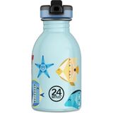 Kids Bottle Sea Friends Paslanmaz Çelik Çocuk Su Matarası 250 ml Pipetli - Renkli - 1