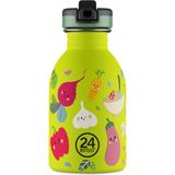 Kids Bottle Veggie Friends Paslanmaz Çelik Çocuk Su Matarası 250 ml - Renkli - 1