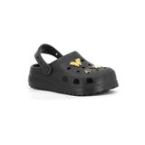 Kids Club Shoes Sonimix EZ0129-01 Sabo Doktor ve Hemşire Terliği Kalın Taban Ortapedik Kadın Terlik SİYAH