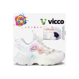 Kids Club Shoes Vicco Bandi Akıllı Bağcıklı Işıklı Ortopedik Çocuk Spor Ayakkabı LİLA