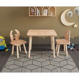 Kids Çocuk Çalışma Masası ve Sandalyeleri - Ekru