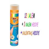 Kids Evolution Kuru Boya Kalemi 12+1 Metal Tupte Kuruboya Bic Kids 12 Renk + 1 Beyaz Renk + Kalemtras Kuru Boya Seti Metal Tup