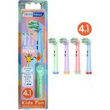 Kids Fun - Çocuklara Özel Extra Yumuşak Oral B Şarjlı Diş Fırçası Yedek Başlığı - 4'lü Yedek Başlık