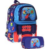 Kids Good Game Lacivert - Kırmızı Erkek Çocuk Ilkokul Sırt Çantası Ve Kalem Çantası Seti - Setkk-L5389c