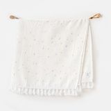 Kids House Bebek Battaniye Blanket 85X90 Ocean Is My Happy Place Muslın - 85 x 90 cm