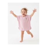 Kids Kingdom Müslin Organik Deniz Atıı Detaylı 1-5 Yaş Uyumlu Standart Beden Kız Bebek Bornoz
