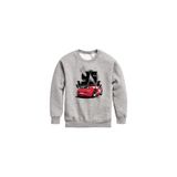 Kids Kırmızı Araba Baskılı Erkek Kışlık Çocuk Sweatshirt Gri 2533321