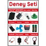 Kids Like Okul Deney Seti - Güneş Paneli, Duy, Anahtar, Pil, Motor, Krokodil Full Set