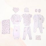 Kids Little Store 10 Lu %100 Organik Pamuk Yenidoğan Hastane Çıkışı - Ekru - 0 - 3 Ay
