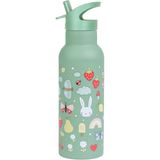 Kids Living Etc. Little Lovely Joy Su Yeşili Çelik Pipetli Çocuk Termos Suluk 500 ml - Standart
