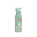 Kids Living Etc. Little Lovely Joy Su Yeşili Çelik Pipetli Çocuk Termos Suluk 500 Ml