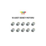 Kids Maker 10 Adet Deney Motoru - Dc Motor - 1.5-3v Motor