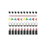 Kids Maker 10 adet Motor Deney Seti - Pil Kutusu - Motor - Pervane - Kablo - Devre Anahtarı
