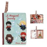 Kids Preferred Harry Potter Bebek Fotoğraf Hafıza Albümü Kırışık Yumuşak Duyusal Kitap, Bebekler için Yumuşak Kumaşlı 3 adet 4"x6" Fotoğraf Tutar, 15,25x22 cm