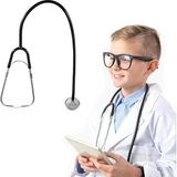 Kids Stetoskop Oyuncak Stetoskop Metal Stetoskop Çocuk Fonksiyonel Çift Kafa Stetoskop Oyuncak Tıbbi Oyuncaklar Için Stetoskop Rol Yapma Oyunu