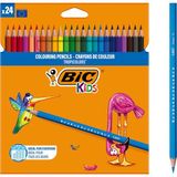 Kids Tropicolors Kuru Boya Kalemi 24 Renk, Kıymık Oluşturmaz, Ağaç Kesilmeden Üretilmiştir, Çiğnemeye Dayanıklı