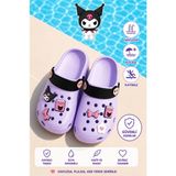 Kids World Kuromi Karakter Kız Çocuk Önü Kapalı Eva Malzemeden Havuz Plaj Sokak Terliği Günlük Kullanım - Mor